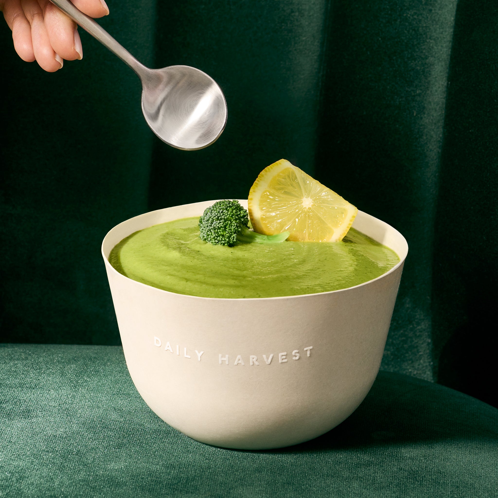 Broccoli + White Bean Soup Sunset